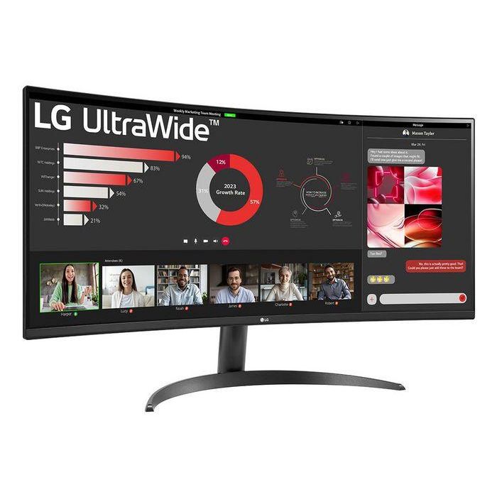 LG 34WR50QK-B Monitor Curvo VA 34" WQHD (3440x1440) 21:9 100Hz 5ms FreeSync HDR10 VESA Negro 2 LG 34WR50QK-B Monitor Curvo VA 34" WQHD (3440x1440) 21:9 100Hz 5ms FreeSync HDR10 VESA Negro 2