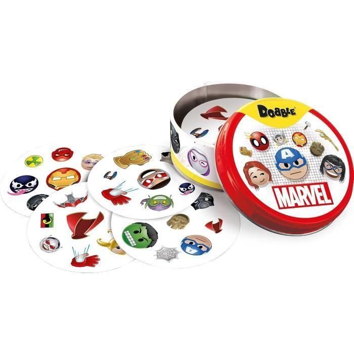 Juego de fiesta - ASMODEE - Dobble: Marvel Emoji (Eco Sleeve) - 6 años - Exterior - Mixto 4