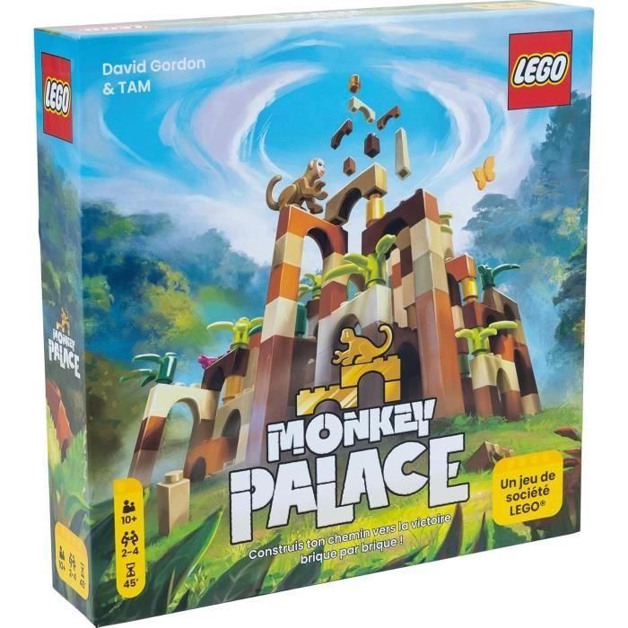 Lego Monkey Palace - Asmodee - ¡Construye tu camino hacia la victoria ladrillo a ladrillo! - 10 años y más - 2 a 4 jugadores - 45 min