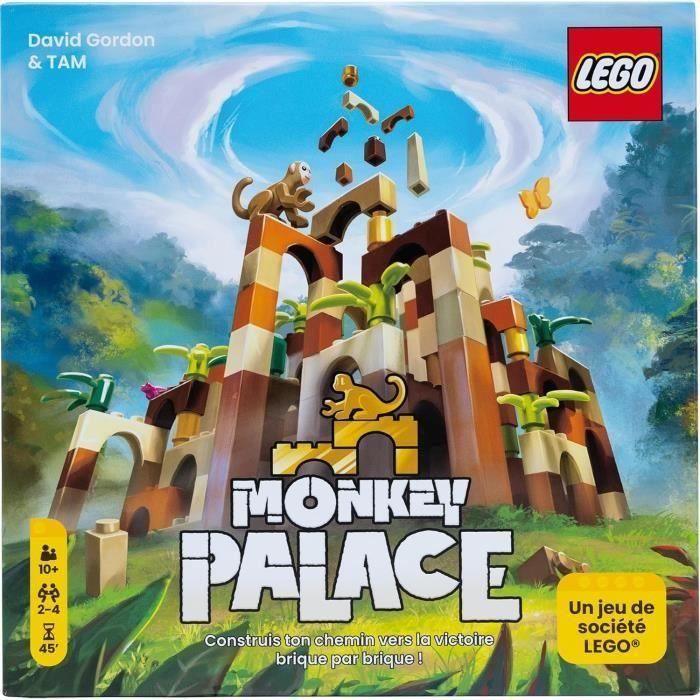 Lego Monkey Palace - Asmodee - ¡Construye tu camino hacia la victoria ladrillo a ladrillo! - 10 años y más - 2 a 4 jugadores - 45 min 1