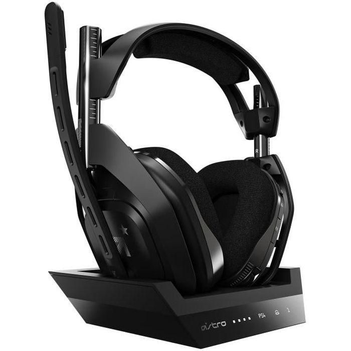 Auriculares ASTRO Astro A50 - Inalámbricos - Diseño montado en la cabeza - Estéreo - Negro - Alcance 914,4 cm - 20 Hz / 20 kHz -