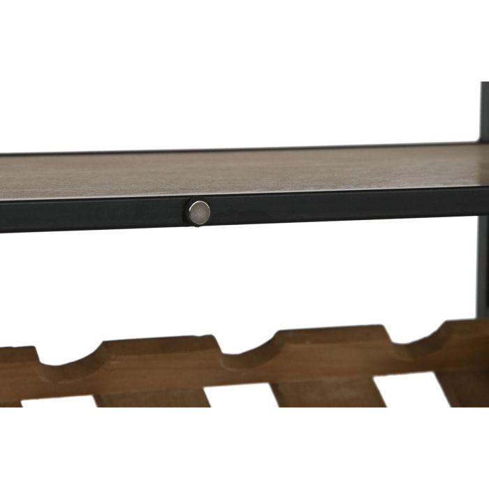 Botellero Home ESPRIT Negro Natural Madera Metal Cristal 102 x 32 x 60 cm 13 Botellero Home ESPRIT Negro Natural Madera Metal Cristal 102 x 32 x 60 cm 13