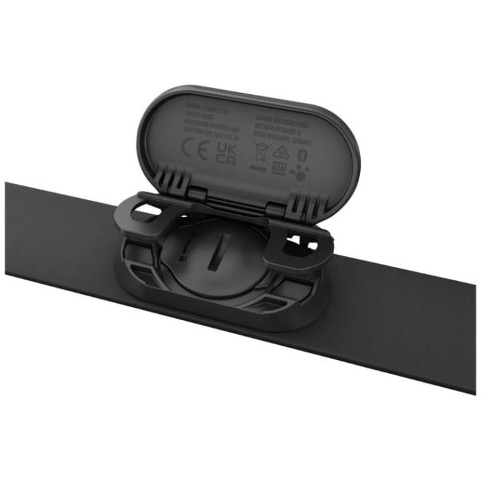 Garmin HRM-Fit Monitor de Ritmo Cardiaco para Pecho con Conectividad Bluetooth/ANT+, Batería CR2032 de Larga Duración, Color Negro 1