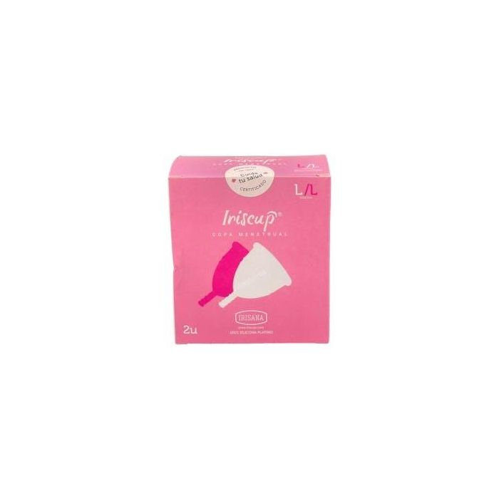 Iriscup Ir40X2.L Copa Menstrual de Silicona Platino Talla L Pack Doble (2 Unidades)