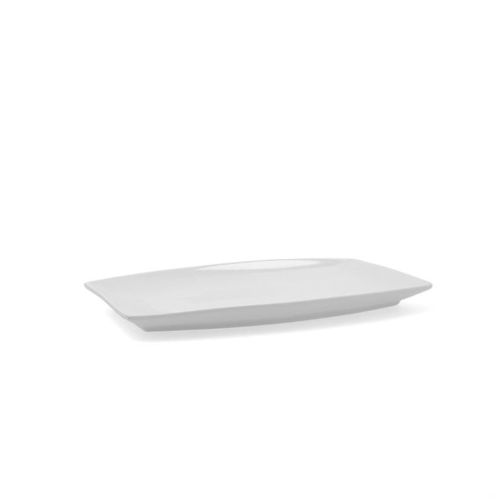 Quid Fuente Rectangular Porcelana Gastro Blanca 30.5x19.5x2.5 cm - Set de 4 Unidades Apilable, Apto Lavavajillas y Microondas 1 Quid Fuente Rectangular Porcelana Gastro Blanca 30.5x19.5x2.5 cm - Set de 4 Unidades Apilable, Apto Lavavajillas y Microondas 1