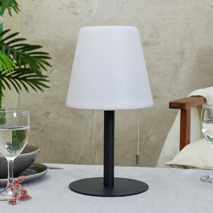 Lámpara De Mesa Gris Recarg. Home Deco Factory 1 Lámpara De Mesa Gris Recarg. Home Deco Factory 1