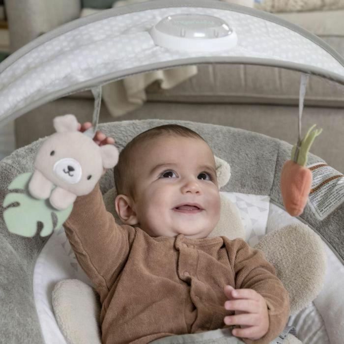 Ingenuity ING0074451166677 Hamaca InLighten Nate con Asiento Reclinable, Arco de Actividad Luminoso y Juguetes Divertidos 5