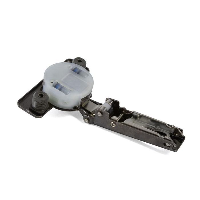 Salice Silentia+ Bisagra Decelerante Ø35mm Apertura 110º Acabado Titanio Cazoleta 13,5mm Codo Superacodado para Armarios/Muebles 1