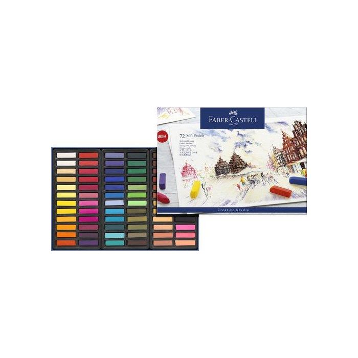Tiza Goldfaber Pastel Blando Mini Caja De 72 (Set de 3)
