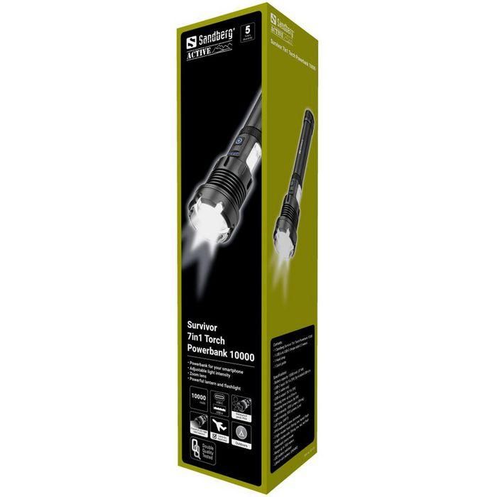 Sandberg Survivor 7in1 Torch Powerbank 10000 4