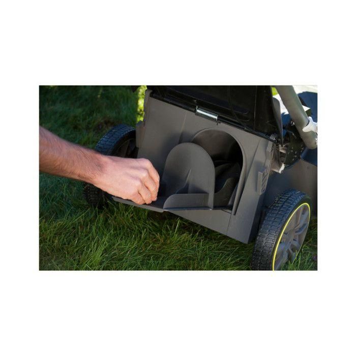 Cortacésped de empuje 36V - RYOBI - Corte Ø 40 cm - Recogida y mulching - 1 batería de litio+ de 36V 5,0 Ah y 1 cargador de 1,7 A 2 Cortacésped de empuje 36V - RYOBI - Corte Ø 40 cm - Recogida y mulching - 1 batería de litio+ de 36V 5,0 Ah y 1 cargador de 1,7 A 2
