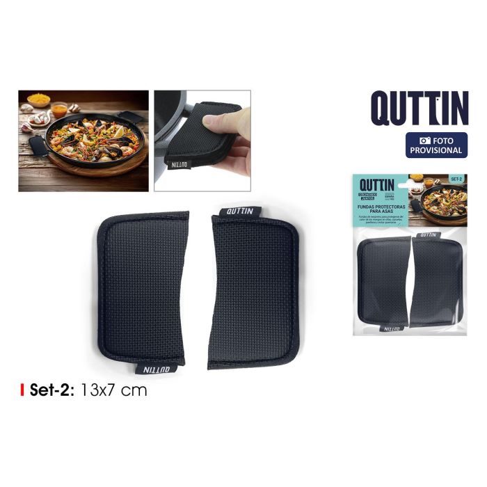 Inde Set de 2 Fundas Protectoras de Asas en Neopreno Quttin - 7 x 13 x 1.5 cm (24 Unidades) Inde Set de 2 Fundas Protectoras de Asas en Neopreno Quttin - 7 x 13 x 1.5 cm (24 Unidades)