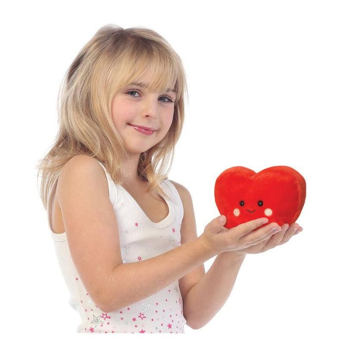 PALM PALS Peluche Corazón Suave 13 cm - Muñeco de Peluche Pequeño con Forma de Corazón 6