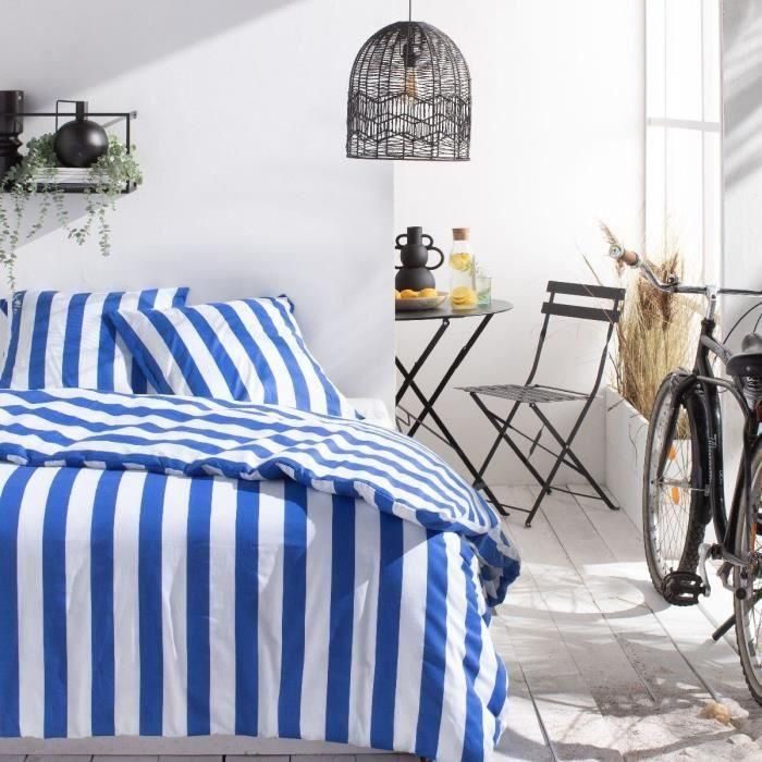Set de cama - Today Summer Stripes - 240x220 cm - 2 personas - Algodón impreso apresurado Set de cama - Today Summer Stripes - 240x220 cm - 2 personas - Algodón impreso apresurado