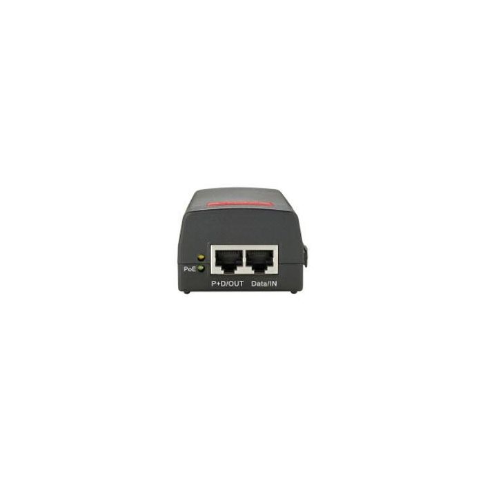 LevelOne Inyector PoE POI-2002 Ethernet Rápido 10/100 Mbit/s IEEE 802.3af Negro 52V 2