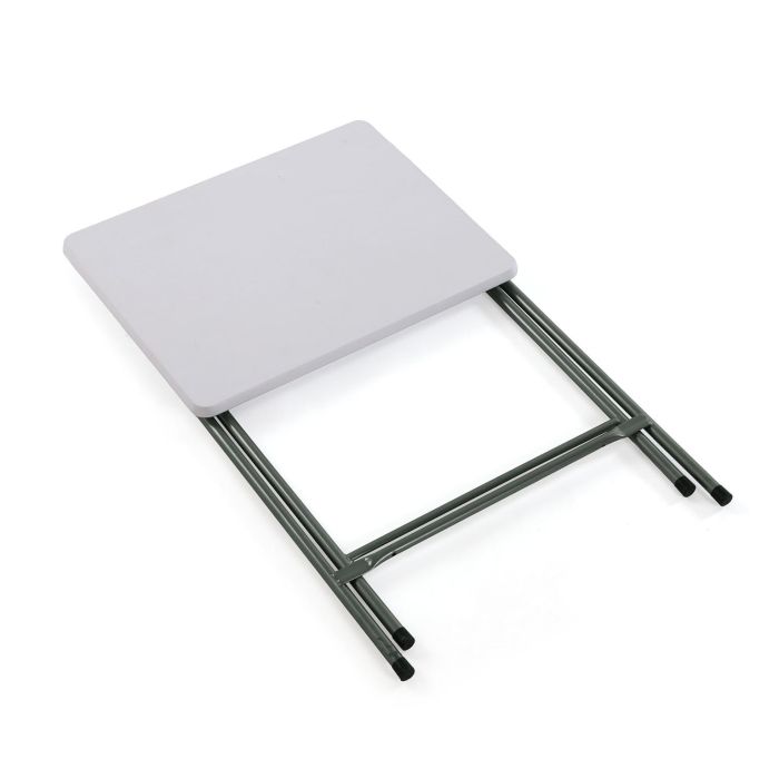 Mesa Plegable Blanca Versa 37.5x65.5x47.5 cm - Madera MDF y Metal 2 Mesa Plegable Blanca Versa 37.5x65.5x47.5 cm - Madera MDF y Metal 2