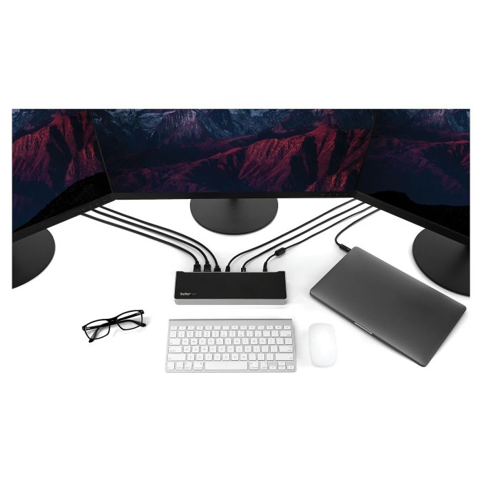 Hub USB Startech DK30CH2DEPUE Negro Negro/Plateado Plateado 100 W 5 Hub USB Startech DK30CH2DEPUE Negro Negro/Plateado Plateado 100 W 5