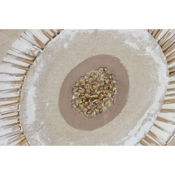 Cuadro Scandi DKD Home Decor Natural Beige 3 x 80 x 80 cm (2 Unidades) 2