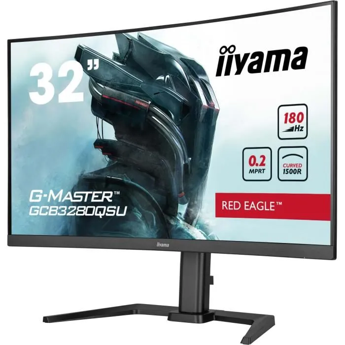 Iiyama Monitor Gaming GCB3280QSU-B2 31.5" QHD VA 180Hz 0.2ms Curvo 1500R Negro 2 Iiyama Monitor Gaming GCB3280QSU-B2 31.5" QHD VA 180Hz 0.2ms Curvo 1500R Negro 2