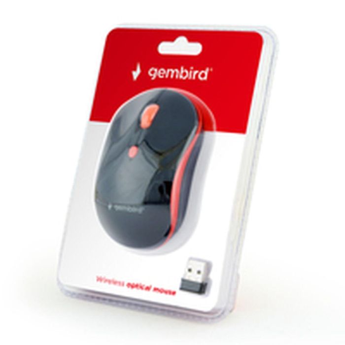 Ratón Inalámbrico GEMBIRD MUSW-4B-03-R Negro/Rojo (1 unidad) 1