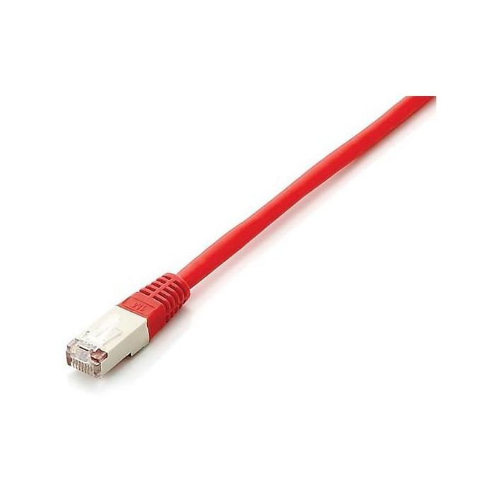 Equip Patchkabel Cat6A S/FTP 2xRJ45 15.00m rot Plat.LSZH Polybeutel 1