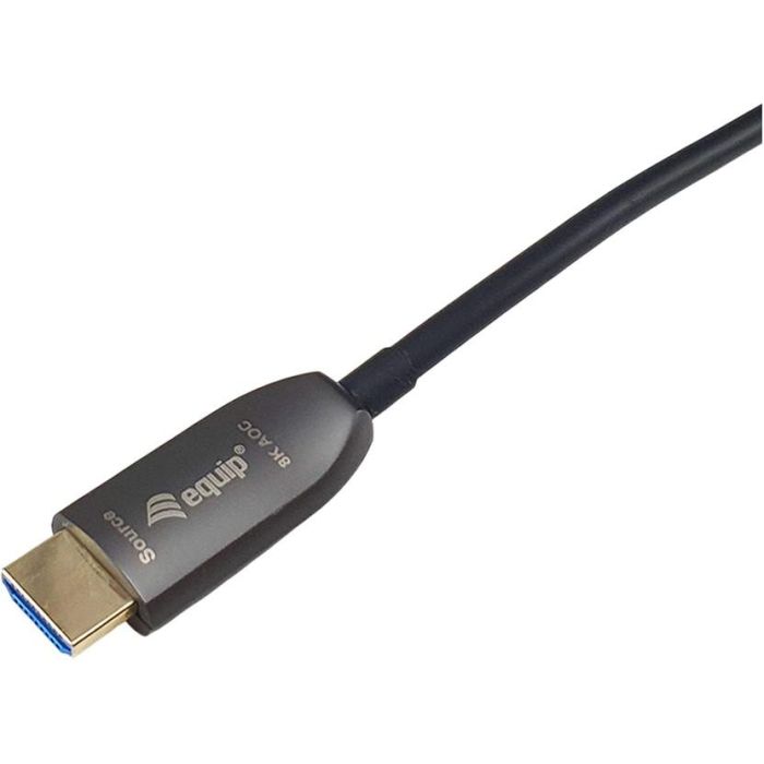 EQUIP Cable Óptico Activo HDMI 2.1, 50m, 8K/60Hz, HDR, Ethernet, 4K/120Hz, 48Gbps, Modelo 119422, Negro 4 EQUIP Cable Óptico Activo HDMI 2.1, 50m, 8K/60Hz, HDR, Ethernet, 4K/120Hz, 48Gbps, Modelo 119422, Negro 4