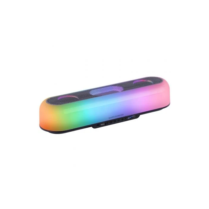 Mars Gaming Barra de Sonido MSB-ORB Bluetooth 20W 2.0 Negra RGB Orbilight 360º Mars Gaming Barra de Sonido MSB-ORB Bluetooth 20W 2.0 Negra RGB Orbilight 360º