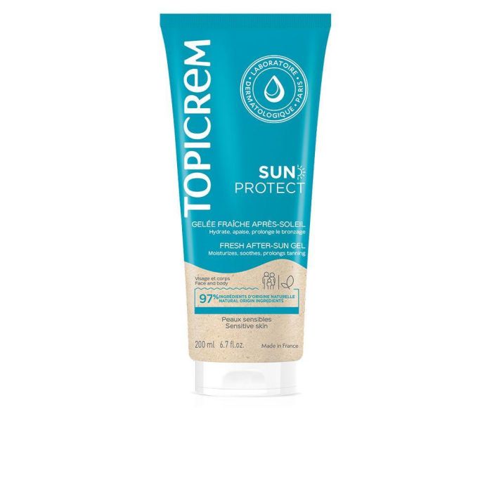 Topicrem SUN PROTECT Aftersun - Gel Corporal Calmante Hidratante Antioxidante para Piel Sensible Post-Solar 200 ml