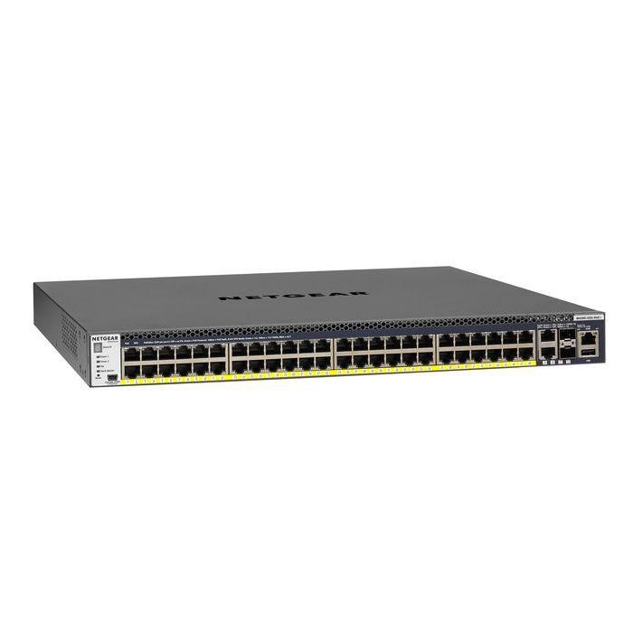 NETGEAR M4300-52G-PoE+ Switch Gestionado Gigabit Ethernet PoE+ Montaje en Rack 1U 48 Puertos 1 NETGEAR M4300-52G-PoE+ Switch Gestionado Gigabit Ethernet PoE+ Montaje en Rack 1U 48 Puertos 1