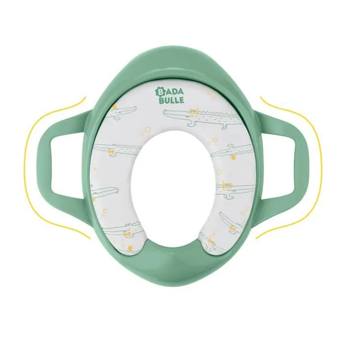 Badabulle Reductor de Inodoro Comfort con Asas, Antideslizante y Universal, Asiento Acolchado Extraíble 2