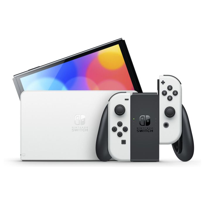 Nintendo Switch OLED Blanca - Consola de Videojuegos con Pantalla OLED de 7 Pulgadas y 64 GB Nintendo Switch OLED Blanca - Consola de Videojuegos con Pantalla OLED de 7 Pulgadas y 64 GB