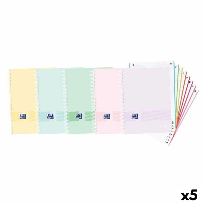 Set de Cuadernos Oxford Multicolor A4 (5 Unidades) Set de Cuadernos Oxford Multicolor A4 (5 Unidades)