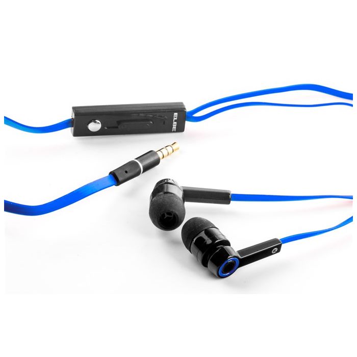 Auriculares Intrauditivos Con Micrófono Azules ELBE AU-A41-MIC 8
