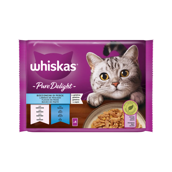 Whiskas Pure Delight Seleccion Pescado 13x4x85 gr