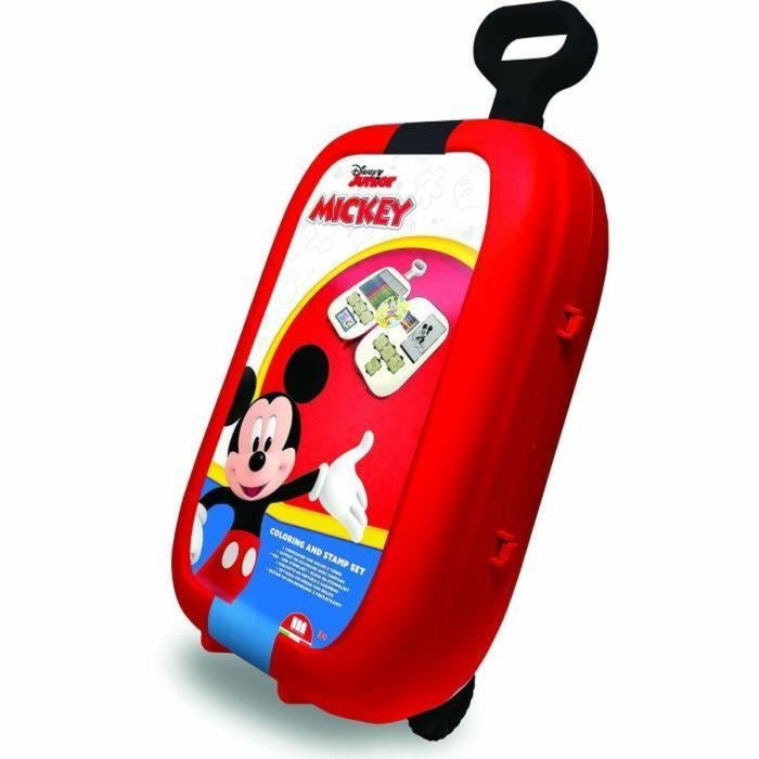 Carro - MULTIPRINT - 64945 - 7 sellos Mickey, 5 lápices, 18 rotuladores