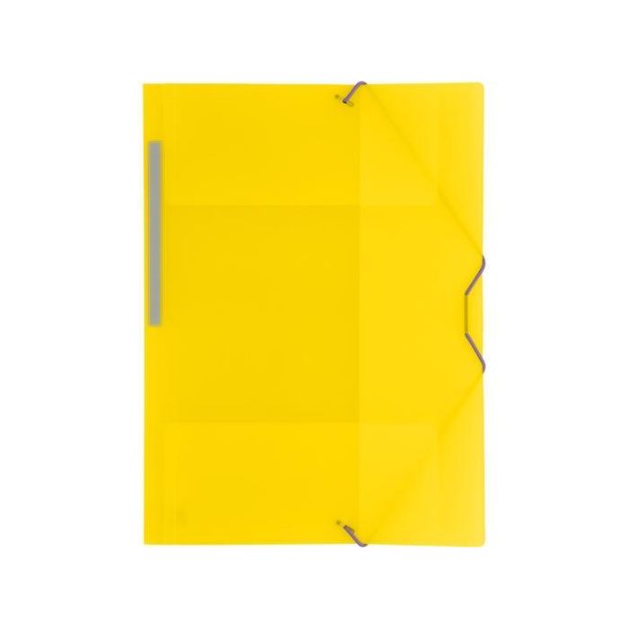 Grafoplás Carpeta con Gomas Colorgraf Folio 3 Solapas PP Amarillo Translúcido Grafoplás Carpeta con Gomas Colorgraf Folio 3 Solapas PP Amarillo Translúcido