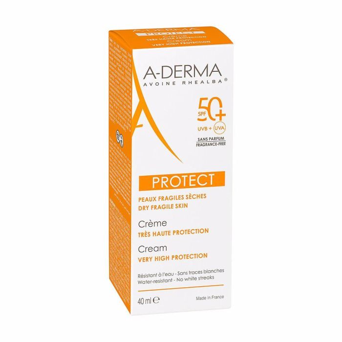A-Derma PROTECT Crema Solar Facial SPF50+ Sin Perfume 40 ml