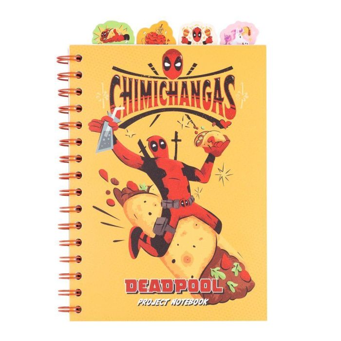ERIK Cuaderno A5 Deadpool Marvel Tapa Blanda 80 Hojas Bullet Interior con Separadores Personalizados