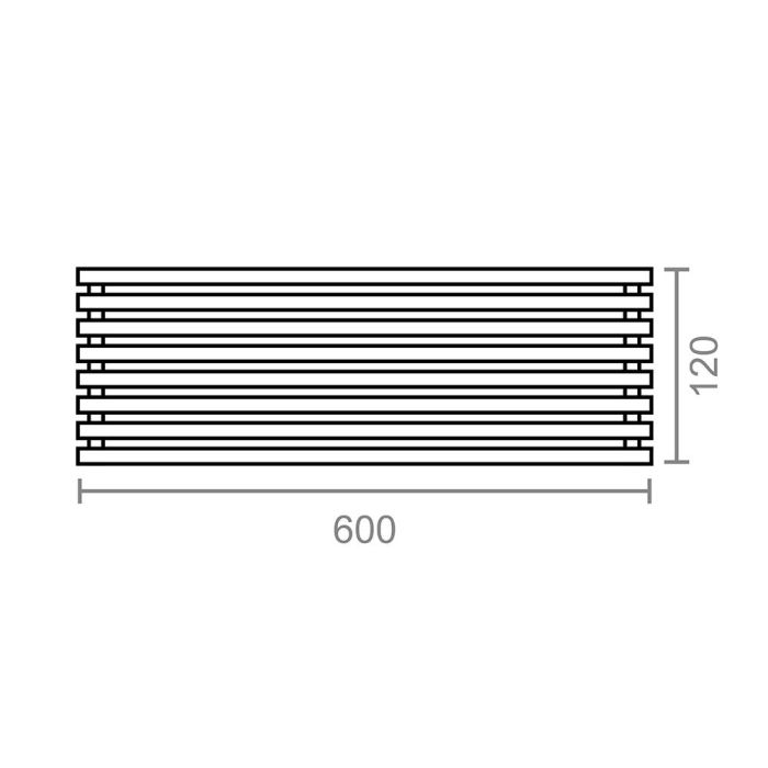 Micel Rejilla Frigo-Horno Acabado Inox 8 Elementos 60 x 1.45 x 12 cm Aluminio Autocortable 1