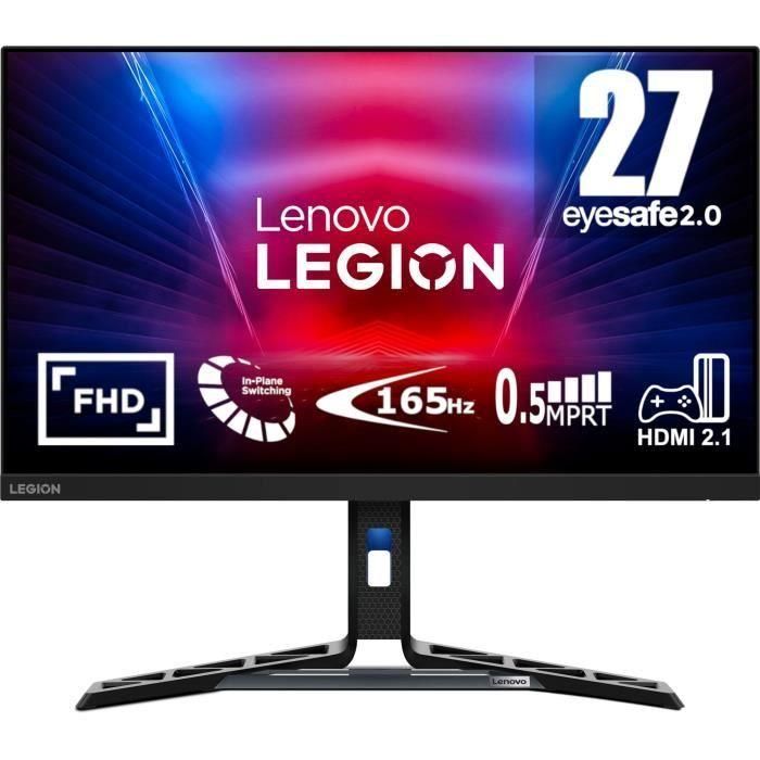 Pantalla de PC para juegos LENOVO Legion R27i-30 - 27 IPS - FHD - 0,5 ms - 165 Hz - 2 x HDMI 1 x DP - AMD FreeSync Premium