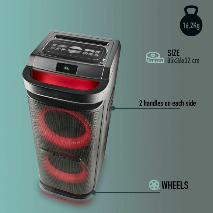 Altavoz Bluetooth Portátil NGS WILDSPACE2 Negro 4 Altavoz Bluetooth Portátil NGS WILDSPACE2 Negro 4
