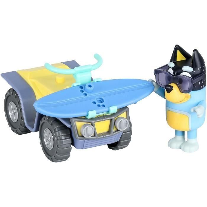 BLUEY quad de playa con figura Bandit y accesorios - Bluey 5