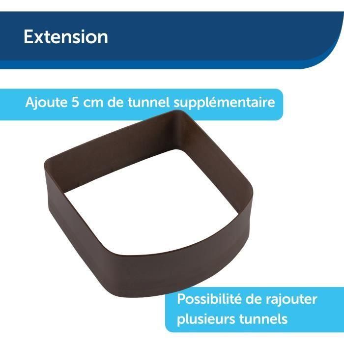 Túnel de extensión para puerta - PETSAFE - MICROSHIP - Marrón 3