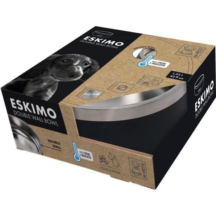 Cuenco ESKIMO Doble Pared 1,25 L - Mpets - Negro 1