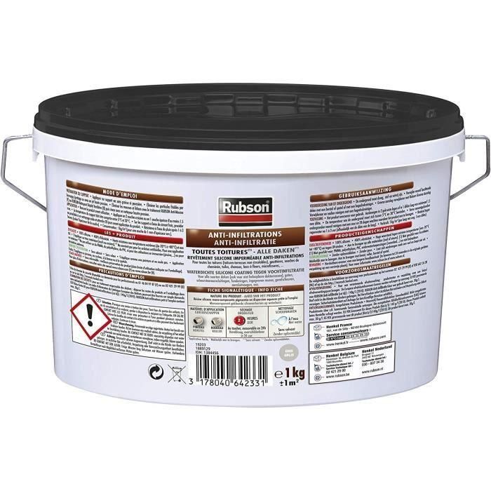 RUBSON Anti-infiltración All Roofs Black 1kg 1