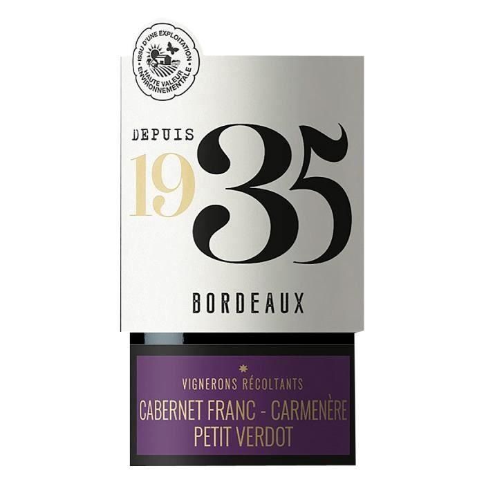 Desde 1935 Tricepage Bordeaux - Vino tinto de Burdeos 1