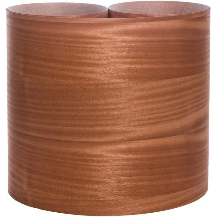 Chapa de madera de caoba auténtica - NORDLINGER PRO - 0,50 mx 2,50 m - Preencolado