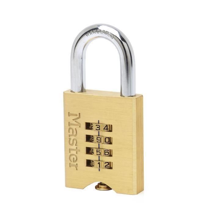 Master Lock Candado de combinación Latón macizo 50 mm 651EURD