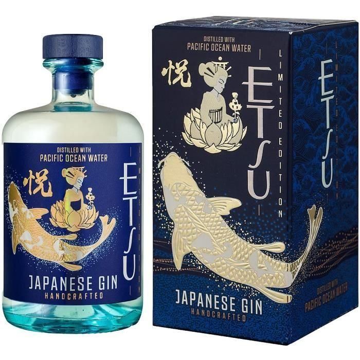 Etsu - Agua del Océano Pacífico - Ginebra - 70 cl - 45,0% Vol.