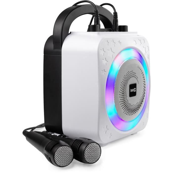 Altavoz Bluetooth con Micrófono Karaoke RockJam Disco Light RJPS150-BK